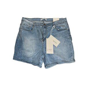 Revelation Brand Shimmer Jean High Rise Shorts sz 12